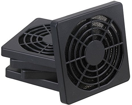 BQLZR 60mm Black Plastic Case Fan Filter Guard Grill Guard Cover PC Computer Pack of 5