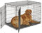 New World Newly Enhanced Double Door 106.68 cm (24-Inch) Dog Crate for Small Dog Breeds; Includes Leak-Proof Pan, Floor Protecting Feet, & New Patented Features; B42DD