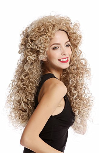 WIG ME UP - YZF-4380-27T613 Perücke Damenperücke Cosplay krasse Locken Mähne lang voluminös Blond Mix Engel