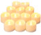 Oria LED Candles Tea Lights, Flickering Flameless Candles, Realistic Battery Operated Fake Candle with Warm White Bulb light for Christmas Decoration, Festivals, Weddings Propose etc. (Pack of 12)