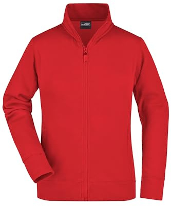 James & Nicholson Damen Sweatjacke - Hochwertige Sweatjacke mit Stehkragen