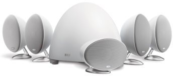 E305-WHITE 5.1 Channel 750W Total Power AV Speaker System in White