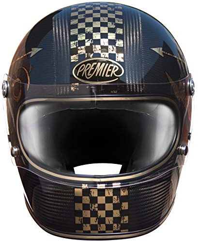 Premier HELM TROPHY CARBON NX GOLD CHROMED,SCHWARZER KOHLENSTOFF/GOLD,XL