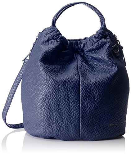 Boscha Damen Bo-1084-aa Schultertasche Blau (blueberry)