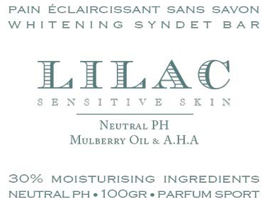 Lilac WHITENING SUPPORT & LIGHTENING CLEANSING BAR Seife Soap-free, color free and pH neutral 100 gr.