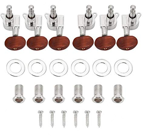 Dilwe 3L3R Locking Tuners Gitarre Mechaniken f¨¹r Akustische E-Gitarre(Silber) Guitar General Accessories