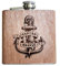 Pixelstudio Anker Holz Flachmann mit persönlicher Namens Gravur und Widmung! Geschenk Idee Segler Männer Frauen Kapitän Boot & Segeln