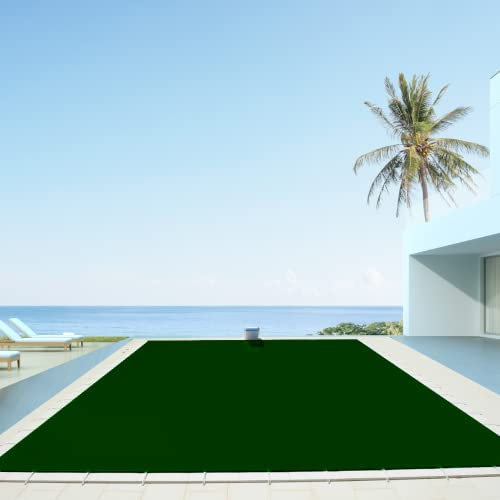 Invercober Security Forte 680 gr Cobertor de Invierno para Piscina de 6.00 x 12.00 m I Medidas totales Lona: 6.30 x 12.30 m I Color Exterior: Verde/Interior: Verde I GARANTÍA: 3 años