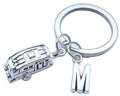 1 porte-clés pour caravane, caravane, camping-car, voyage, 27x8mm, Métal