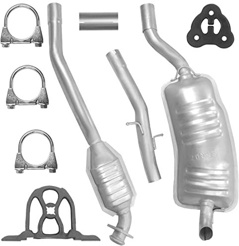 Ferroz Auspuff Auspuffanlage Schalldämpferset für BMW 3 318 D 320 D E46 12.1997-12.2005 2.0 TD