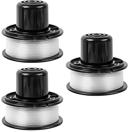 A6226 - Bobina di filo per Black &Decker GL360 / GL310 / GL250 / GL360SB Coppa Bordura, Bobina di filo di ricambio per Black and Decker a6226 gl360 decespugliatore senza fili, 1,6 mm, 6 m (3 pezzi)