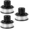 A6226 Bobine de fil pour Black et Decker GL360 / GL310 / GL250 / GL360SB Coupe Bordure, Bobine de fil Rechange pour Black and Decker a6226 gl360 débroussailleuse sans fil 1,6 mm 6,0 m (3pcs)