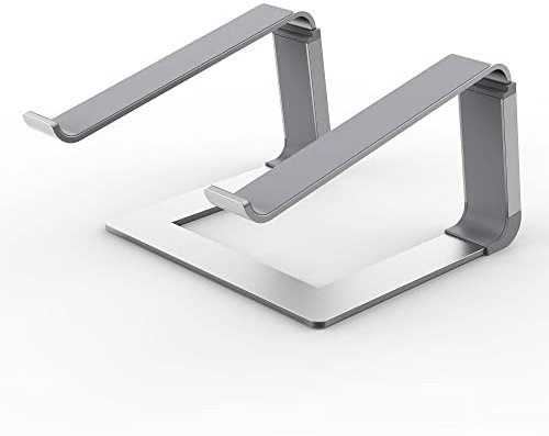 Desire2 Supreme Pro Laptop Riser Stand for Desk - Adjustable Laptop Computer Holder Compatible with MacBook, 10 to 17.3-inch Laptops, Notebooks - Aluminium Portable Thin Computer Desk Accessories