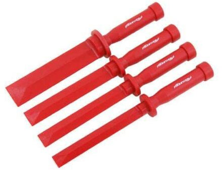 4Pcs Plastic Chisel Scraper Tool Set Non Scratch Decal Remover for Cars, Motorbikes Adhesive, Caulk 38mm x 270mm