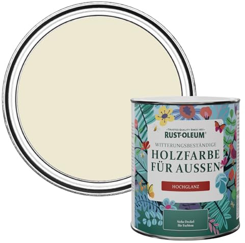 Rust-Oleum Beige Mould-Resistant Garden Paint In Gloss Finish - Quarry Lime 750ml