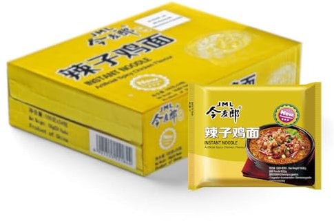 Jinmailang Instant Noodles - Spicy Chicken Flavour Ramen Noodle 105g (Pack of 24)