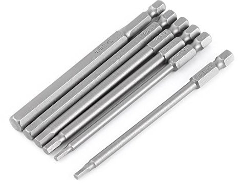 6 Stück 100 Mm Magnetischer Schraubendreher mit 1/4 Zoll Sechskantschaft, Schraubendreher Bit Bit Bit Set Sechskant-Werkzeug-Bit