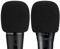 Musiin Microphone Foam Windscreen Compatible with Shure SM48, SM86, PGA48, SM58LC, BETA58A, WA713 Handheld Vocal Microphone Antipop Foam Cover, Sponge Foam Filter, Mic Wind Cover (Black) 2 Pack