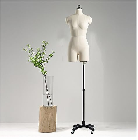 schneiderpuppe Schneiderpuppe Damenbüste Weiblich Halbkörper Gespaltenes Bein, Schaufensterpuppe Mit Verstellbarem Beweglichen Universalrad Für Kleidung Schmuck Display for Clothing Shop Dresses ( Col