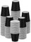 MASPHY 100 Stück Schwarz Pappbecher 88 ml, 3 oz kaffeebecher Einweg, Einweg-Badezimmerbecher, Mundspülbecher, Mini-Espressobecher, Einwegbecher für Party, Picknick, Büro und Reisen