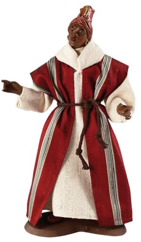 FRITZ COX RuCo Krippenfigur - Kameltreiber Jamal | Sammelfigur der Krippenserie RuCo | deutsche Handarbeit | bewegliche Ankleidekrippenfigur | hochwertige Stoffe