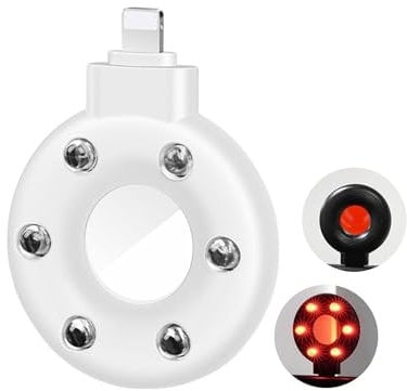 LUXOPALOPI Mini Camera Detector, Hidden Camera Lens Detector, Micro Camera Finder Hotel Anti-Candid Shooting Spy Camera Infrared Detector for Travel Hotels Bathrooms(Apple, White)