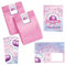 Minkocards 12 Einladungskarten zum Kindergeburtstag Bowling Kegeln Mädchen Bowling-Party Einladung Mädchengeburtstag incl. 12 Umschläge, 12 Partytüten/rosa, 12 Aufkleber, 12 Lesezeichen