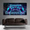 timalo® Gamer Poster gaming zone Wanddeko gamer Bild für die Wand Wandbild Jugendzimmer coole Poster gaming zimmer Bilder für Teenager | Gamerzone Controller Neon | gamer-fba-5-B100xH61cm