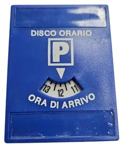 vidoelettronica Parchimetro Disco Orario, Parchimetro in Plastica Rigida per Sosta Breve Disco Orario per Auto con Clip Fissaggio