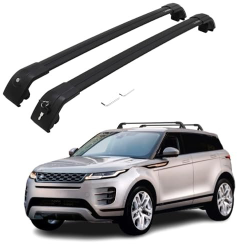FGAITH 2 Stück Aluminium Dachträger Querstangen für Range Rover Evoque 2011-2022, Autodachträger Dachgepäckträger Relingträger Gepäckablage Auto Accessories