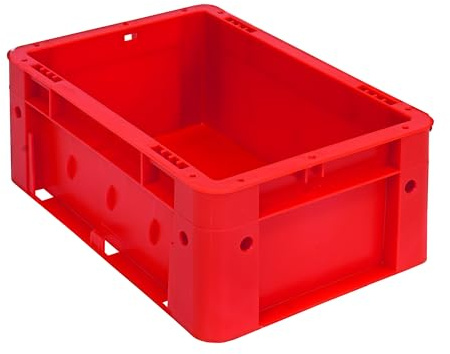 qpool24 Euro-Stapelkasten 120 x 200 x 300, rot, PP