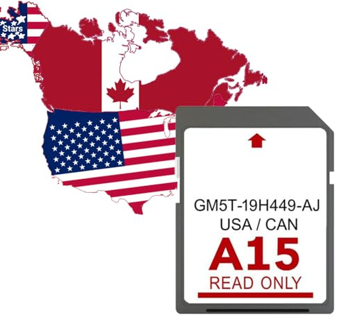 2024 Navigation SD Card A15, GM5T-19H449-AJ, Upgraded 2024 Maps for USA/CAN, Fits Ford/Lincoln Vehicles