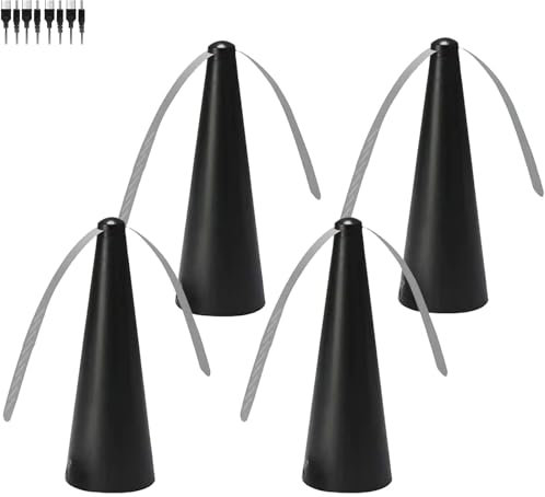 Aerozen Répulsif Insectes Volants,Ventilateur Anti Mouche De Table,Chasse Moustique, Gardez Les Insectes Loin de la Nourriture sans Utiliser de Produits Chimiques (2, Noir)