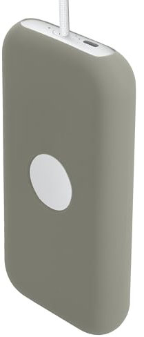 kwmobile Case Compatible with Apple Vision Pro Battery Case - Silicone Holder Protective Cover - Grey