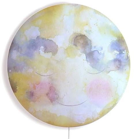 Hartendief Mondkuss Wandlampe | Für Baby- & Kinderzimmer | Kinderzimmerdesign | Handgemalt & nachhaltig