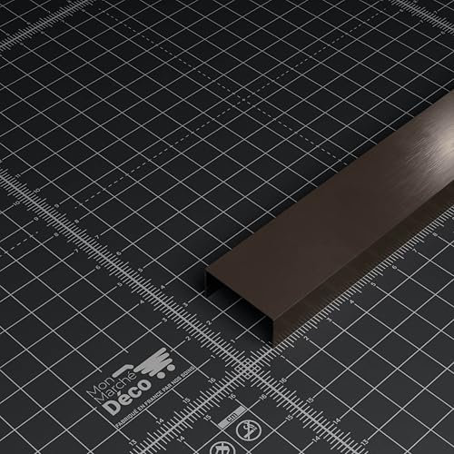 Profilé U Décoratif pour Panneau Tasseau Bois - Gris Foncé - 1 m