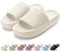 VAVOBIS Sliders Cloud Slippers Women Men Lightweight Slippers Cloud Sliders Non-Slip Flip Flops with Thick Sole for Bathroom Pool Beach House Waterproof Indoor/Outdoor，Beige，4-5 UK