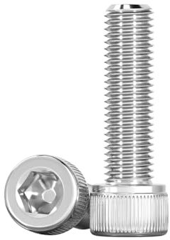 Drenky Allen Socket Cap Head Screws M3 X 30mm Cylinder Screw with Hexagon 304 Stainless Steel DIN 912 (ISO 4762) Hex Sockets Bolts, Pack of 50