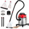 LEHMANN Aspiradora de Agua Tapicería 1600W - Depósito 20L - Limpiador de Tapicerias con Filtro HEPA - Depósito de detergente de 4,3L - Ideal para Limpieza de Sofas, Alfombras, Colchones y Coche