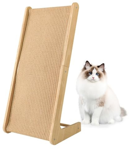 Griffoir pour chat en sisal, en forme de L, pour mur et coin, rampe à gratter durable pour protéger les meubles et les canapés, meubles à gratter pour tous les chats, jouer, se détendre