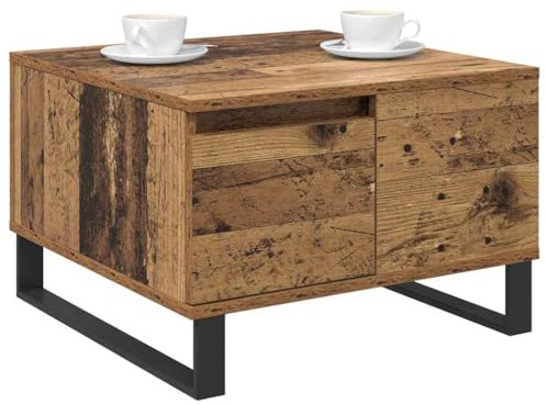 vidaXL Couchtisch Altholz 55 x 55 x 36,5 cm Holzwerkstoff
