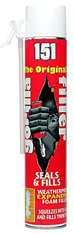 151 The Original Gorilla Filler Weatherproof Expanding Foam - Seals & Fills (750ml)