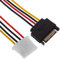 BeMatik - Câble d Alimentation SATA à MOLEX 4PH 15cm 15PM