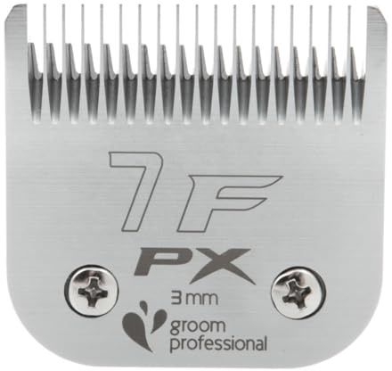 GROOM PROFESSIONAL Pro X Scherkopf für Hundepflege - Abnehmbare Scherkopf - Gehärteter Stahl - Hervorragende Verschleißfestigkeit und hervorragende Schnittleistung - Ersatzklinge - 7F