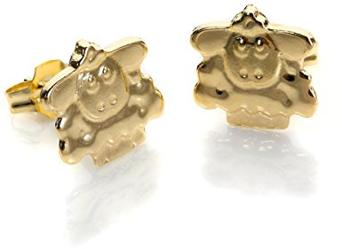 9 Karat Gelbgold Schafe Ohrringe Ohrstecker