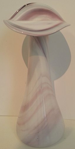 Vase étroit en Cristal en Verre coloré, Vase de Fleurs du Verre Violet, Sait, décoratif, soufflé à la Bouche, Hauteur: Environ 28 cm, Oberstdorfer Glashutte