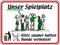 LEMAX® Hinweisschild, Unser Spielplatz - Bitte sauber halten, 300x400mm Alu 2 mm 400x300mm