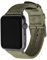 Archer Watch Straps - Uhrenarmbänder aus Nylon-Sitzgurtmaterial für Apple Watch (Olivgrün/Space Grau, 40/41/42mm)