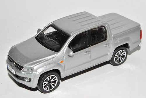 Bburago Volkwagen Amarok Pick-Up Silber Ab 2010 1/43 Modell Auto mit individiuellem Wunschkennzeichen