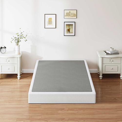 ZIYOO 22,9 cm High Profile Boxfeder/einfache Montage Matratzen-Grundierung/Schwerlast-Metall-Latte/integrierte Struktur/leises geräuschfreies Arbeiten Twin schwarz